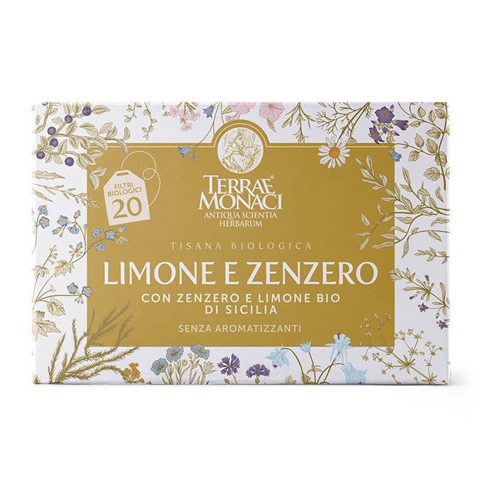 LIMONE E ZENZERO - Tisana Biologica - Terrae Monaci